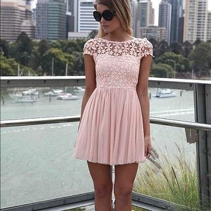 NWT Light pink cap sleeve dress.